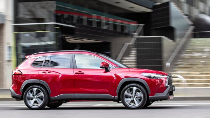 2022 Toyota Corolla Cross Atmos AWD hybrid. 2022 Toyota Corolla Cross Atmos AWD hybrid.