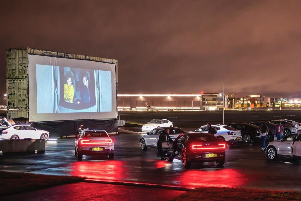 Polestar reimagines the drive-in with EV-only drive-in cinema event