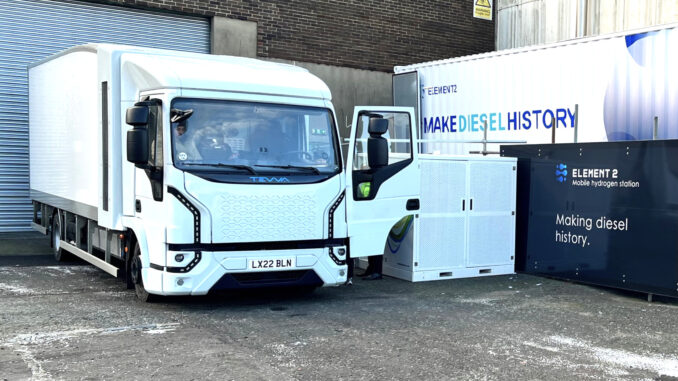 Tevva hydrogen-electric truck border run (1)