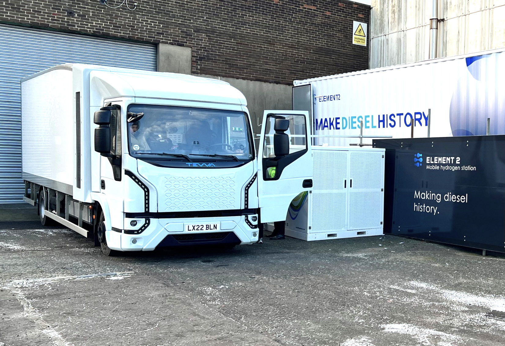 Tevva hydrogen-electric truck border run (1)