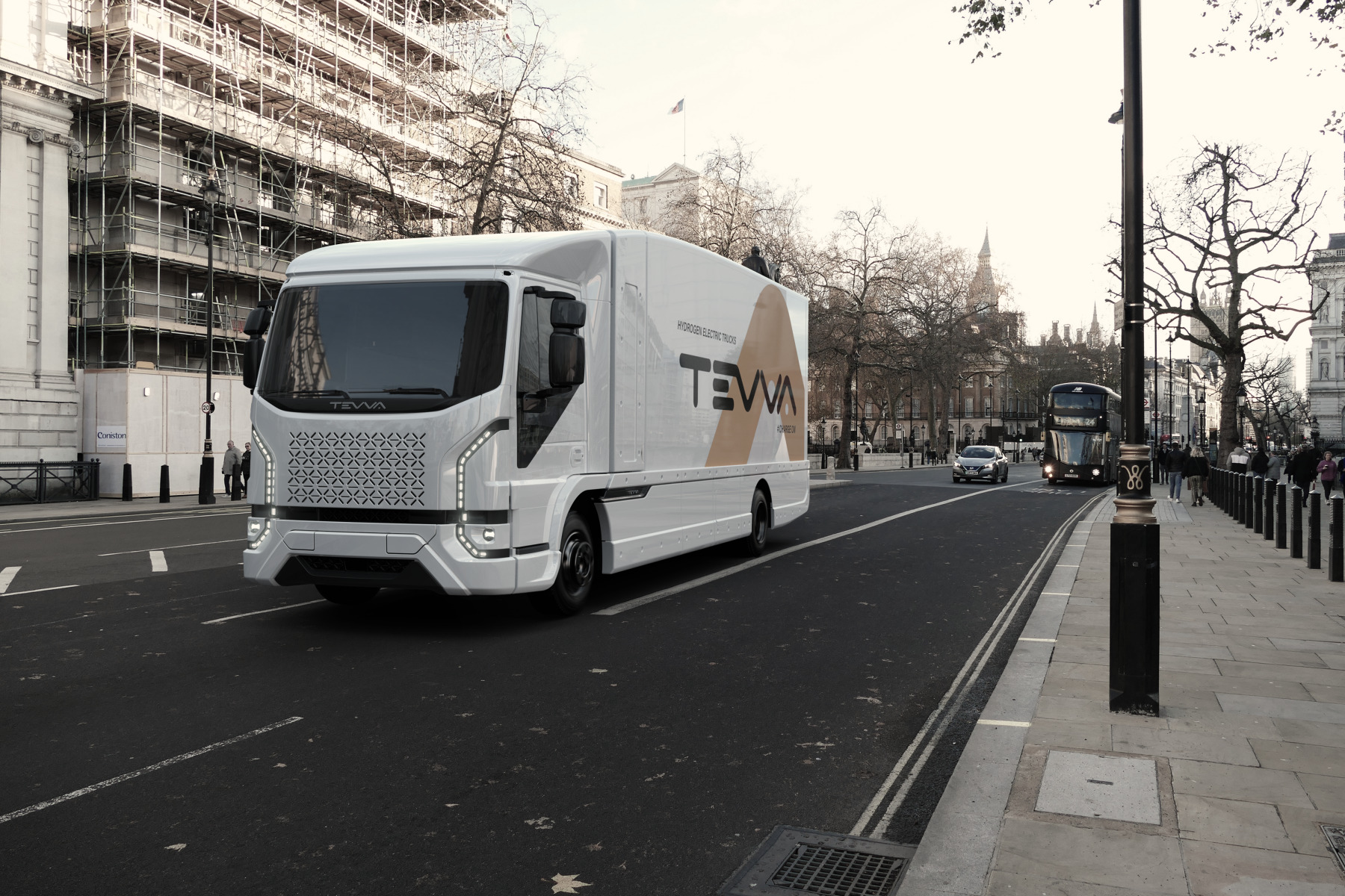 Tevva 7.5t electric truck in London