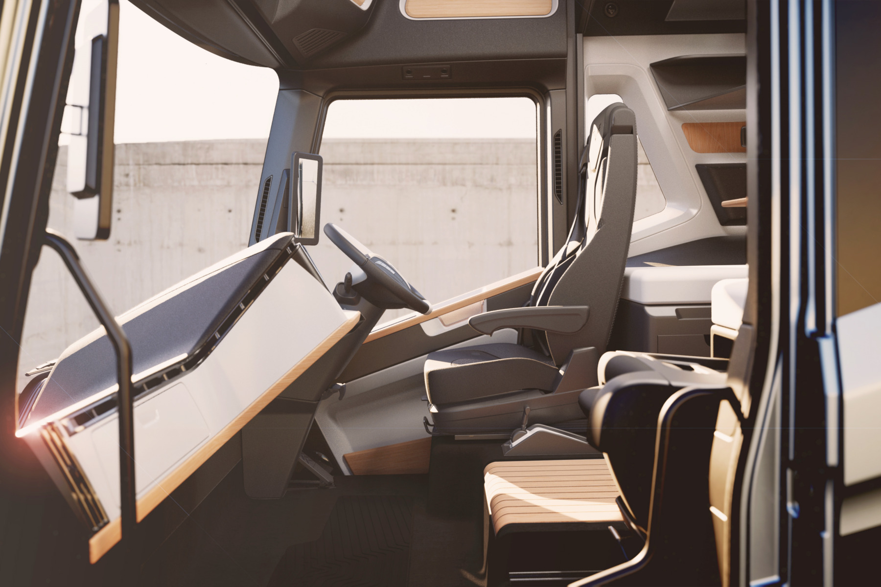 Hydrogen Vehicles Systems Heavy Goods Vehicle interior 1