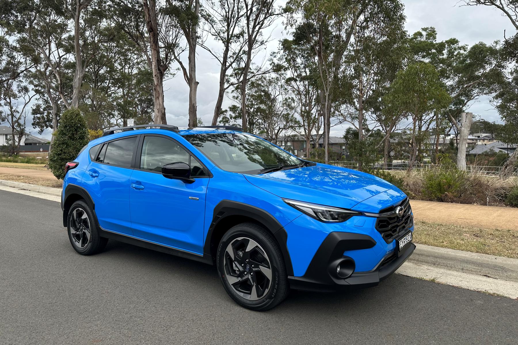 Subaru Crosstrek Hybrid S front quarter exterior 1