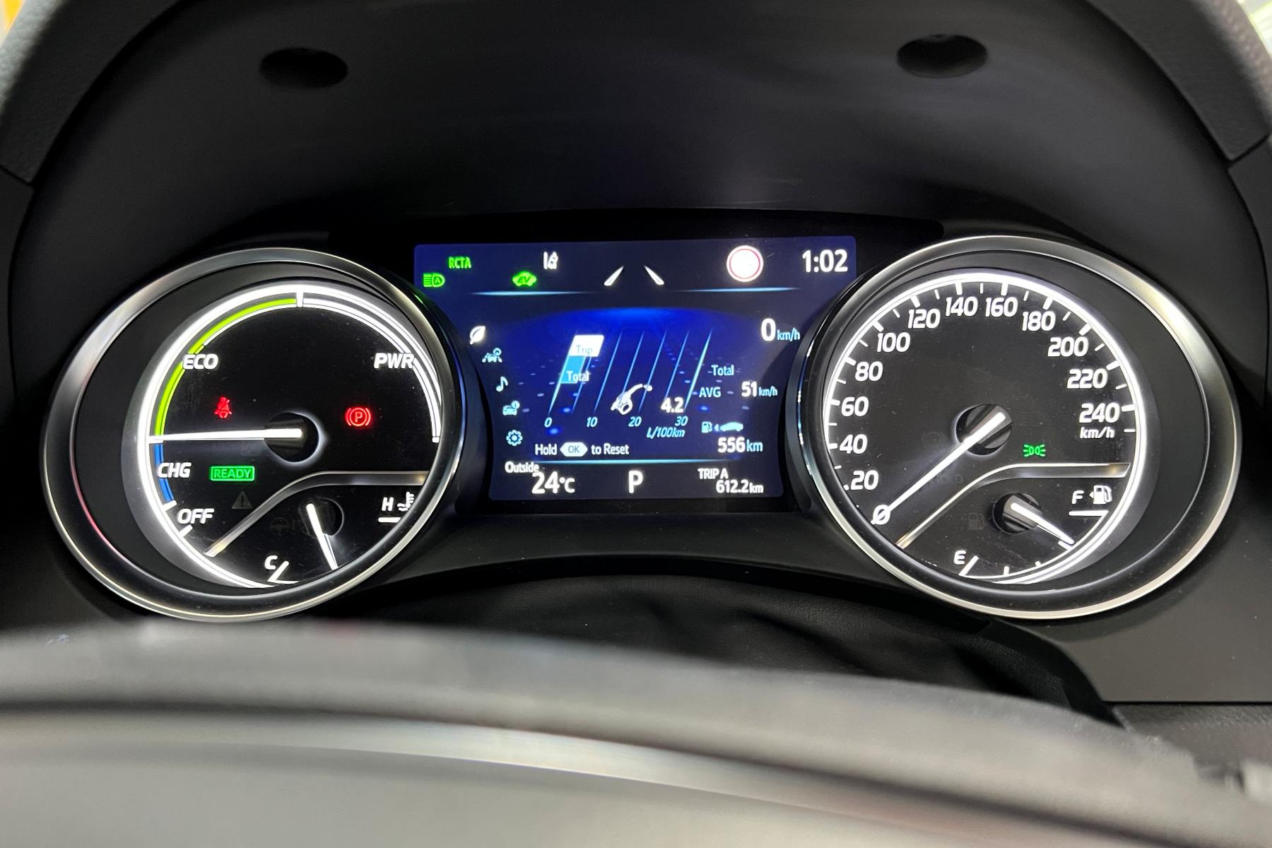 Toyota Camry Hybrid SL drivers instruments 4