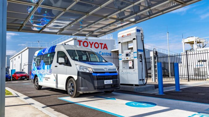 Toyota Hydrogen HiAce Prototype. (Prototype vehicle shown. Not available for purchase)