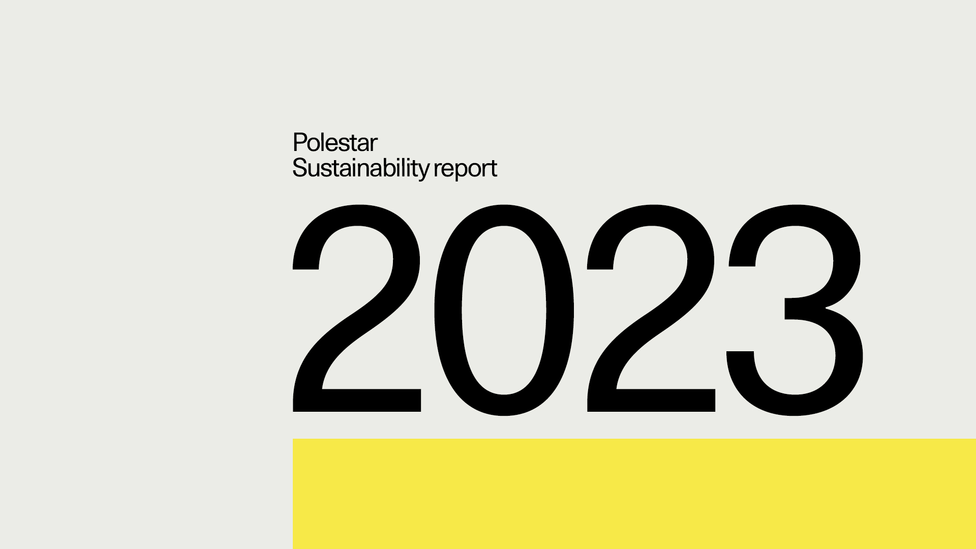 Polestar sustainability report 2023
