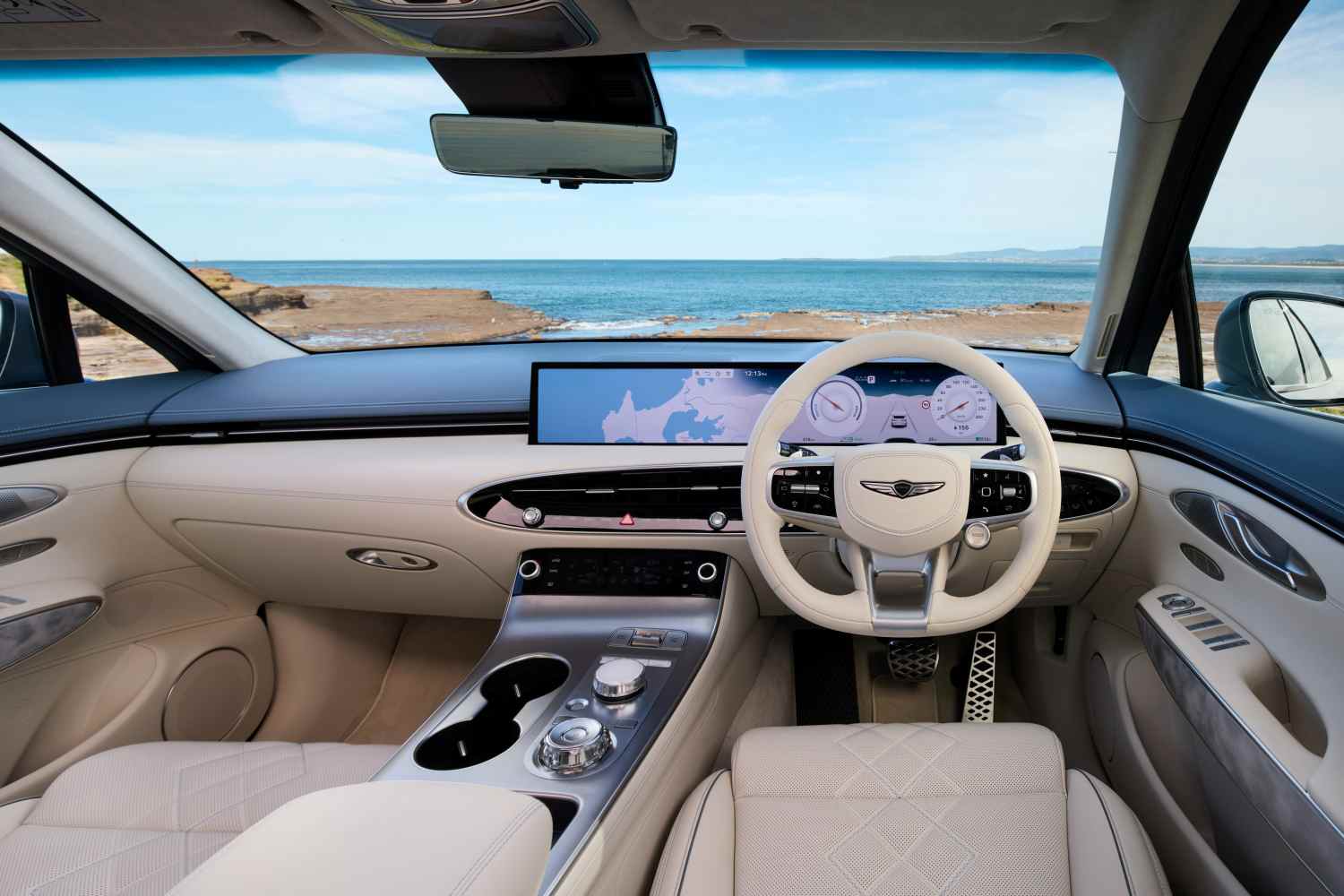2025 Electrified GV70 front interior 1