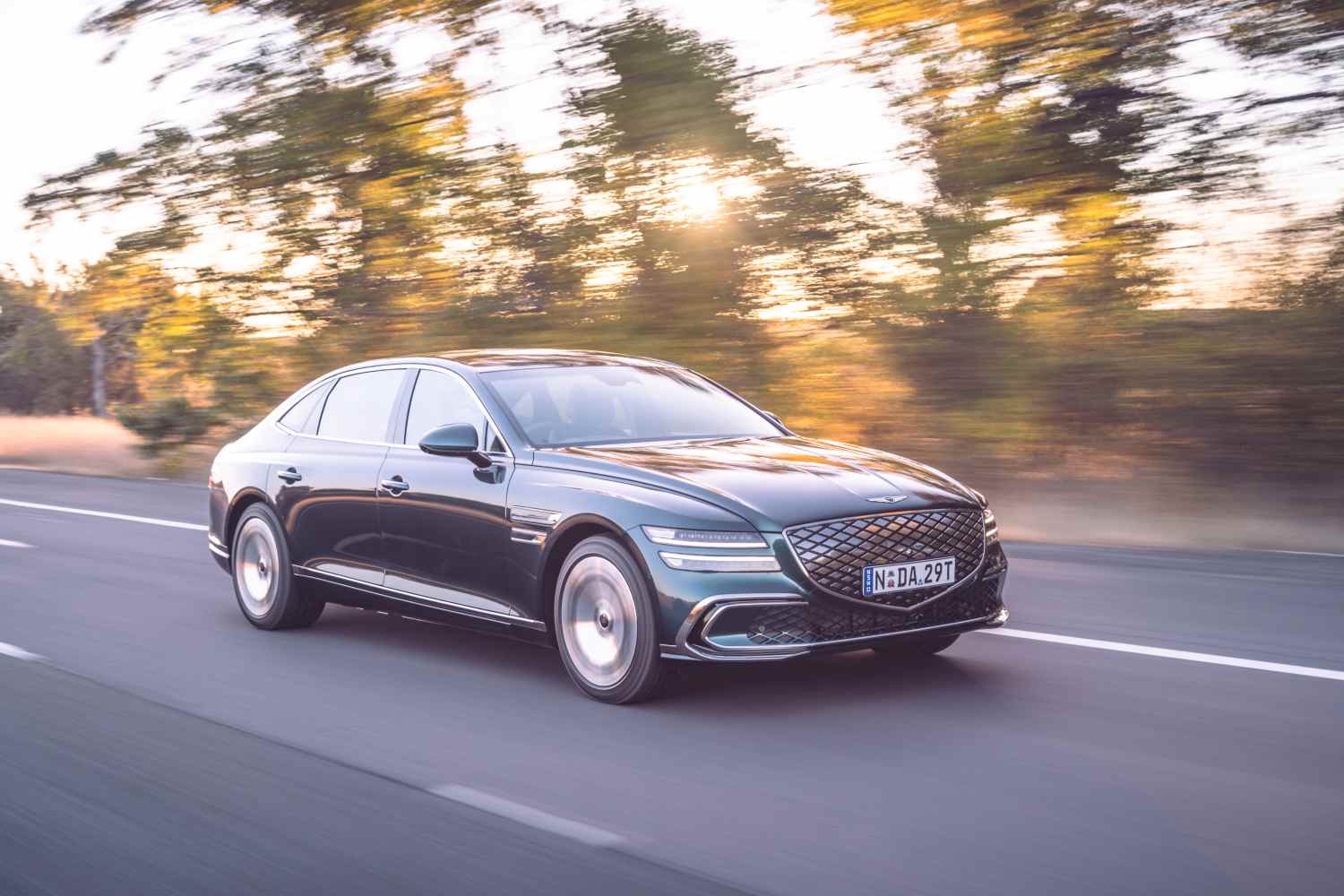 2025 electrified G80 EV 2025 driving 1