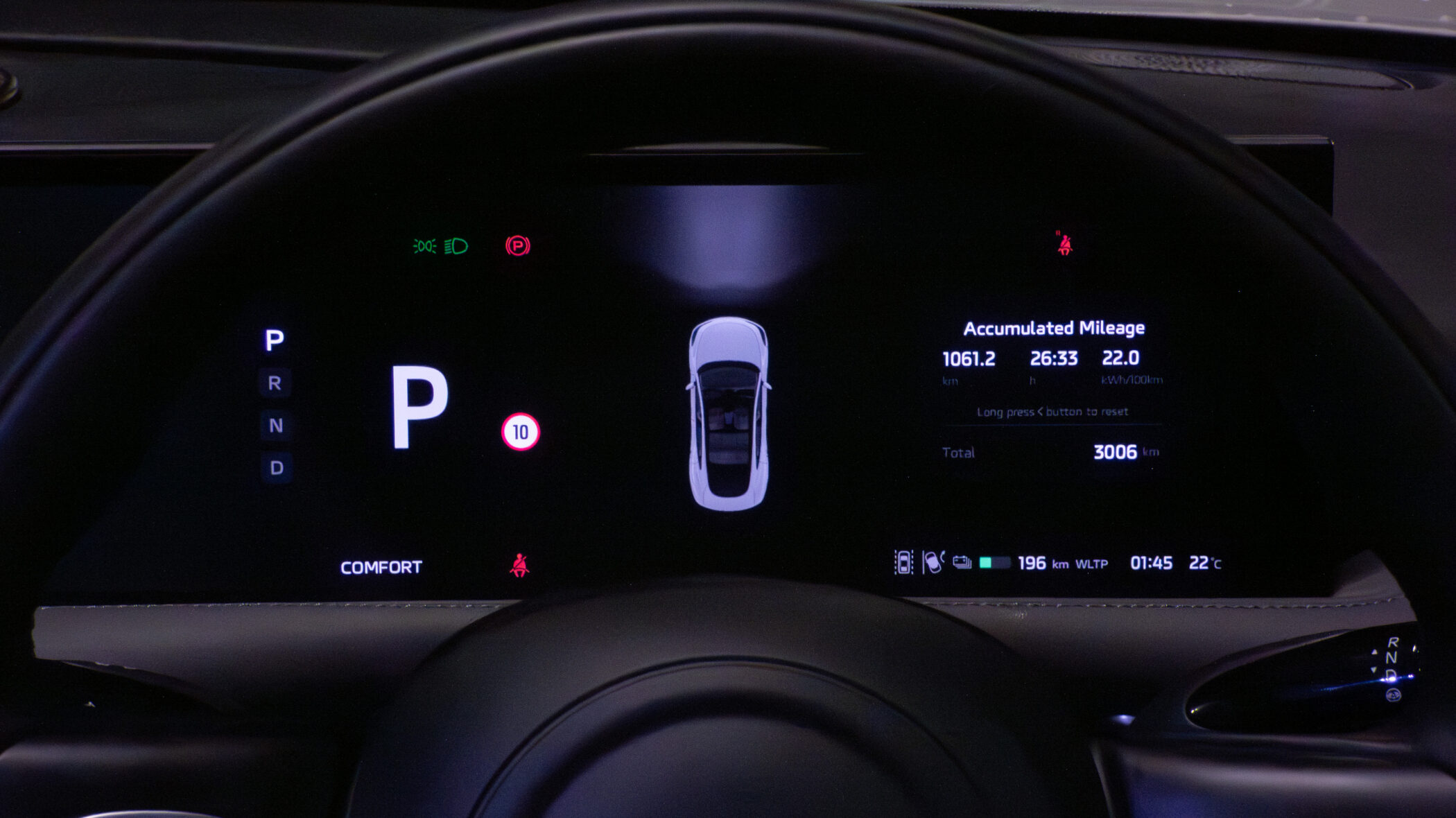 Dashboard and digital gauge cluster of the IM5 Performance 2025