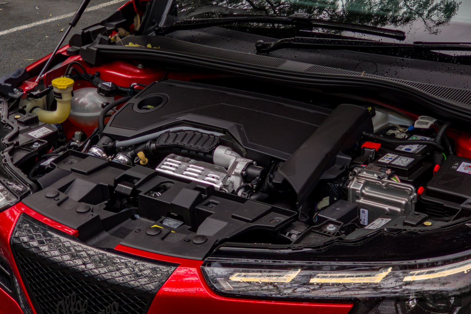 2026 Alfa Romeo Junior Ibrida hybrid engine bay