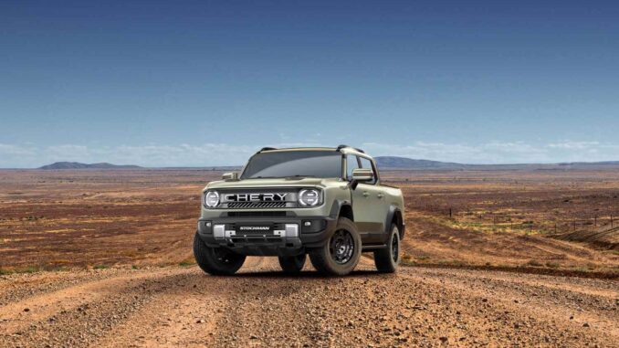 2026 Chery Stockman PHEV Ute exterior front 11