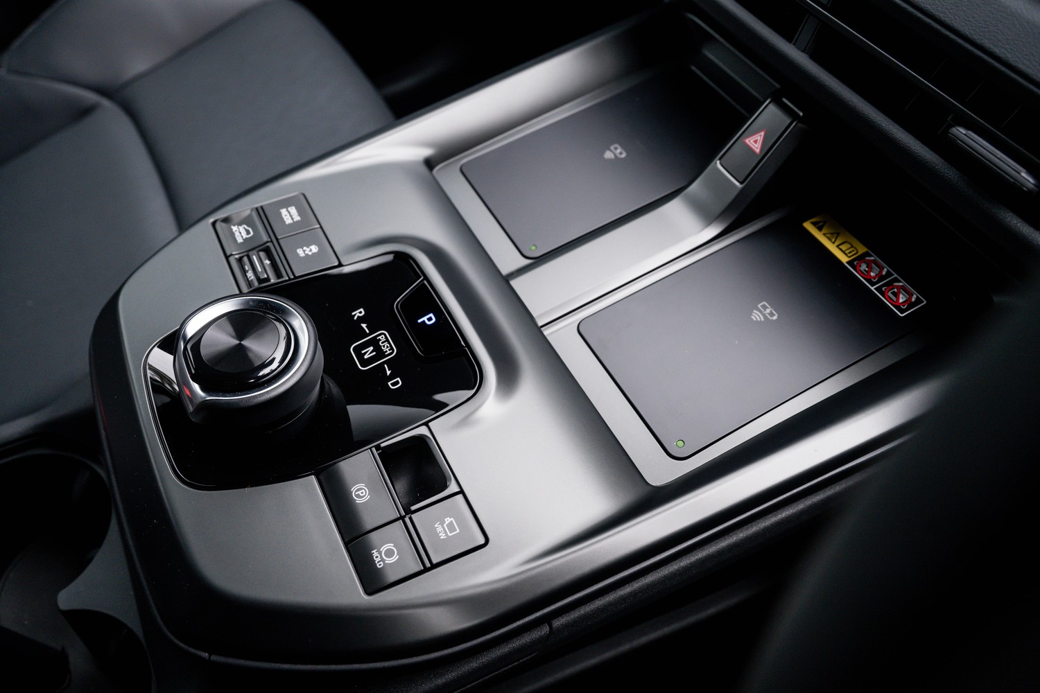 2026 Subaru Trailseeker electric SUV, centre console with rotary gear selector and wireless charging