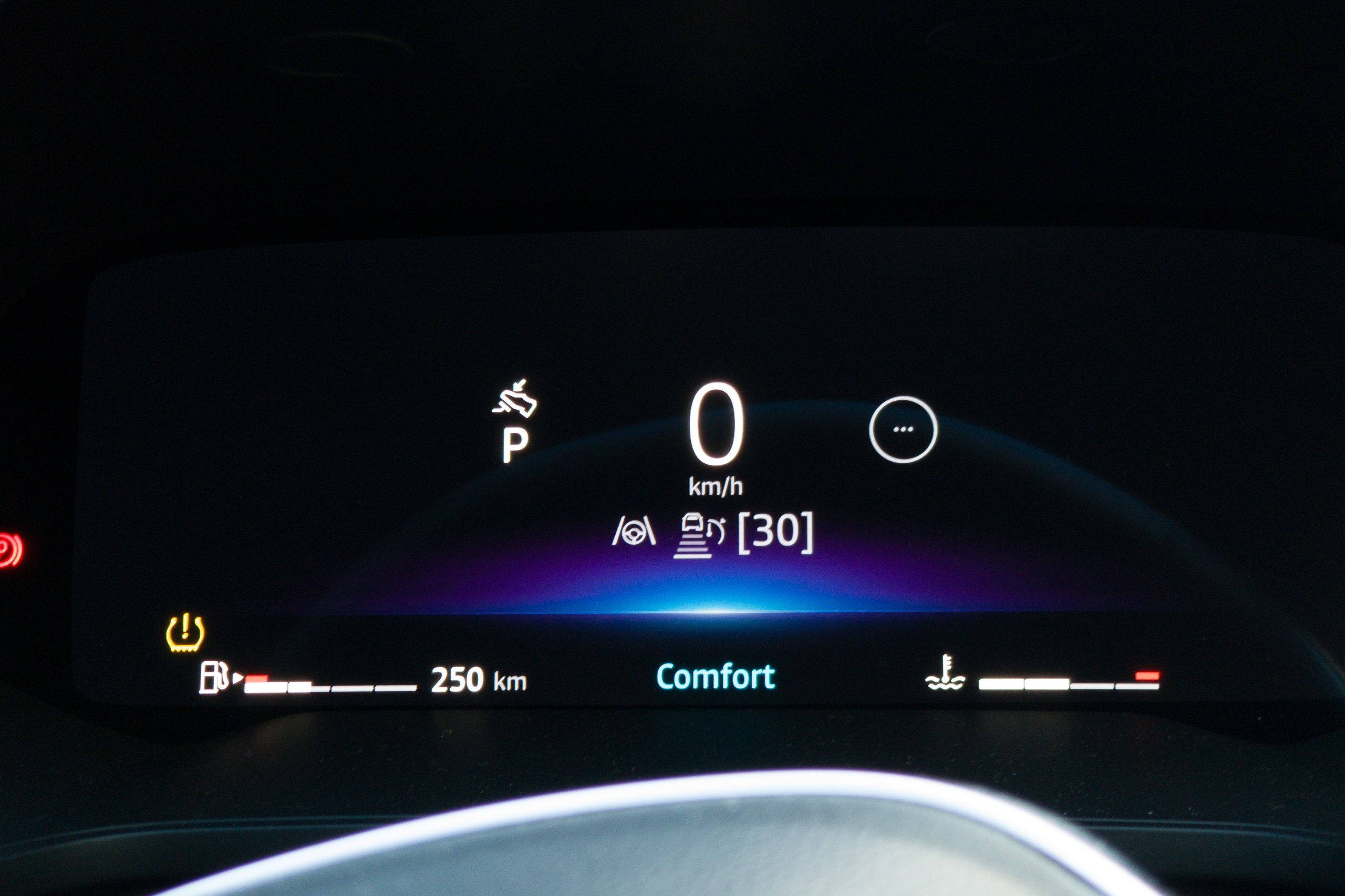Minimal display mode in the 2026 Mitsubishi ASX Aspire digital instrument cluster